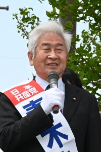 栗東市議選 青木ちひろ候補＝現