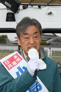 大津市議選 小島よしお候補＝現